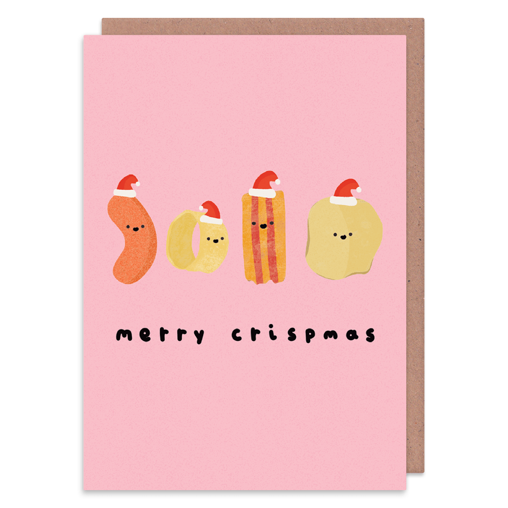 Merry Crispmas Christmas Card by Don't Quote Me On It - Whale and Bird