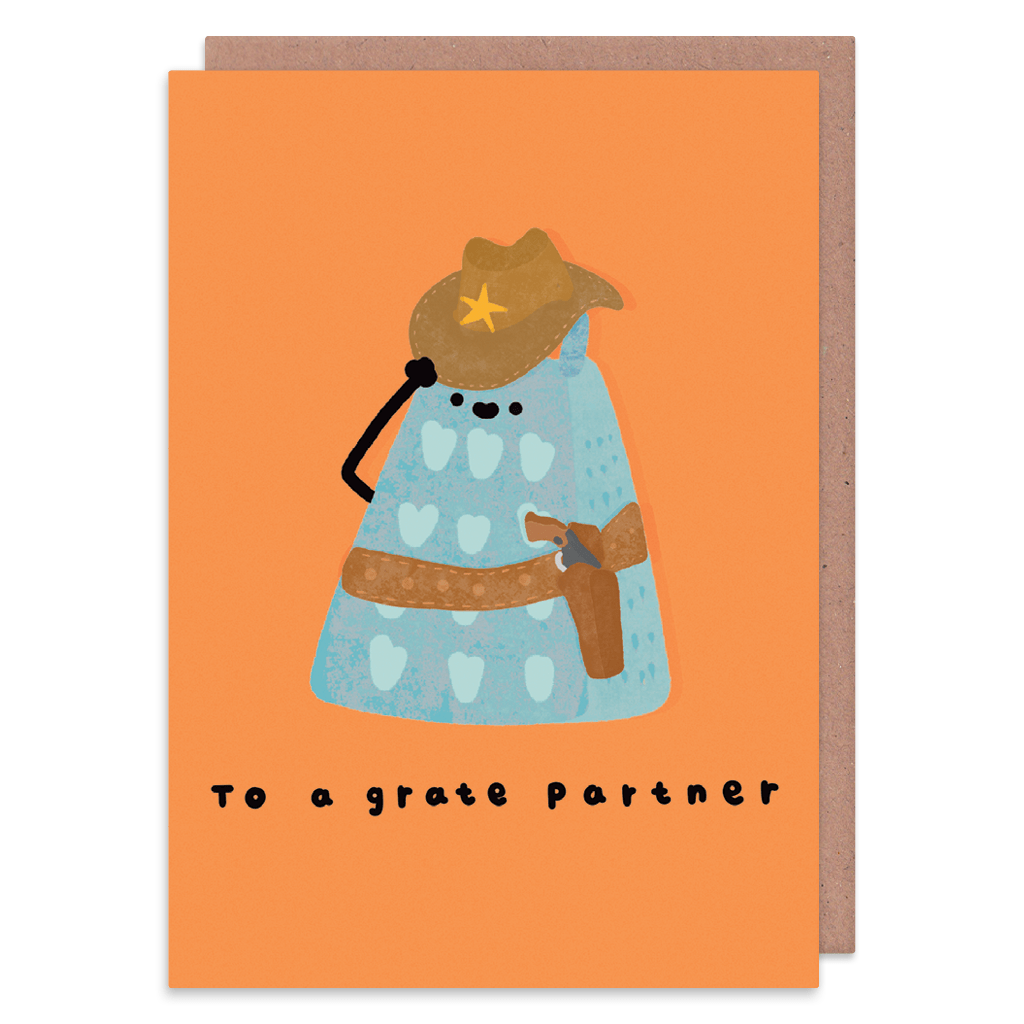 To A Grate Partner Greeting Card by Don&#39;t Quote Me On It - Whale and Bird