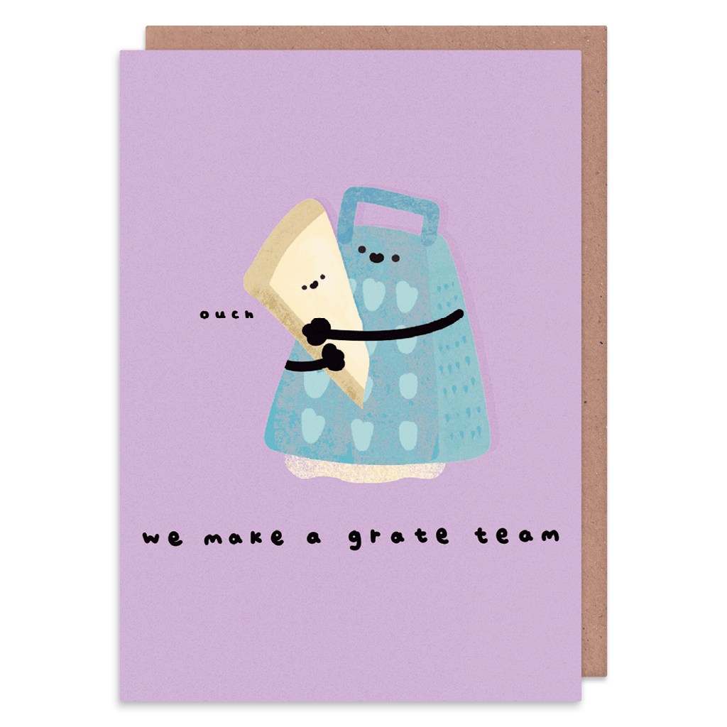 We Make A Grate Team Greeting Card by Don't Quote Me On It - Whale and Bird