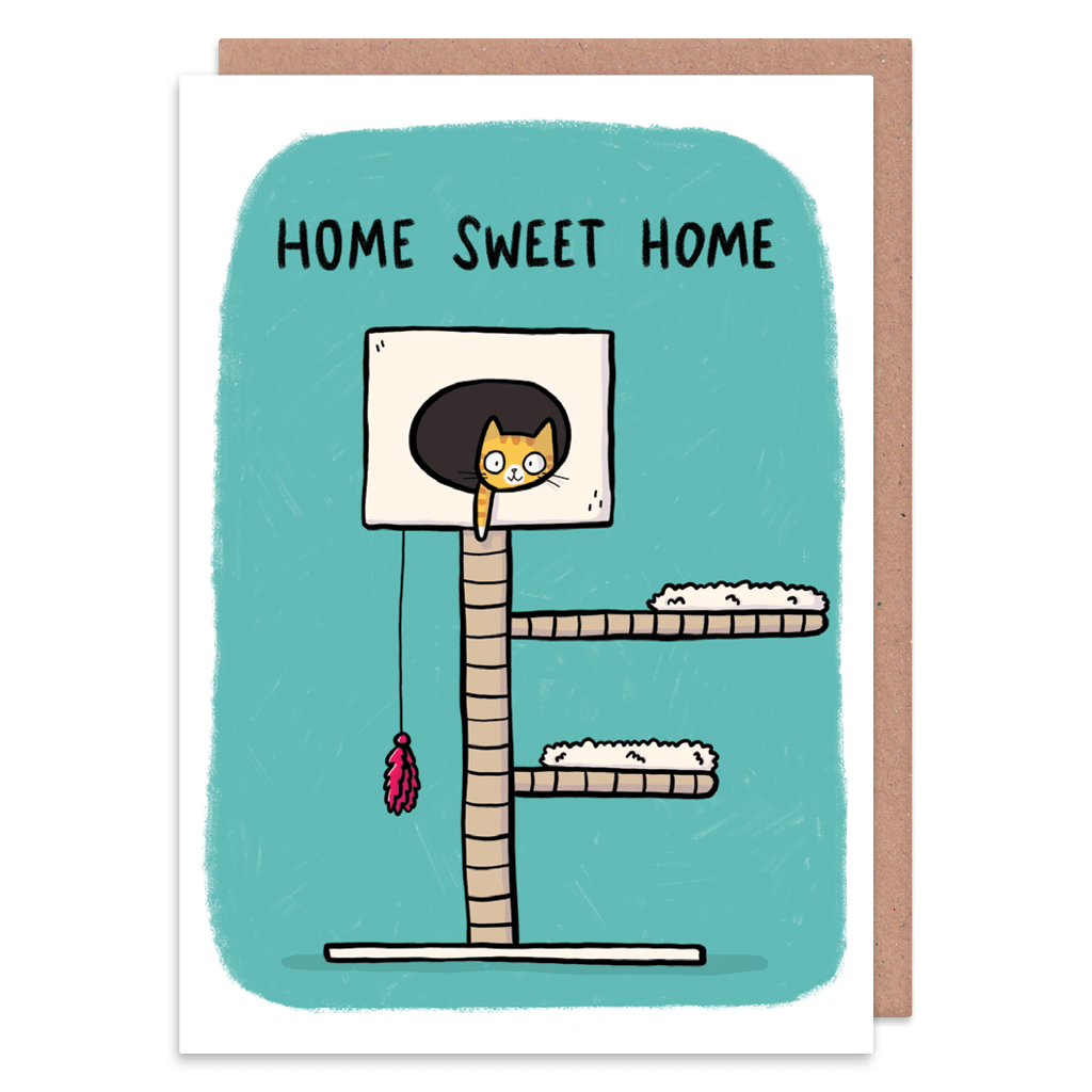 Home Sweet Home Cat New Home Card
