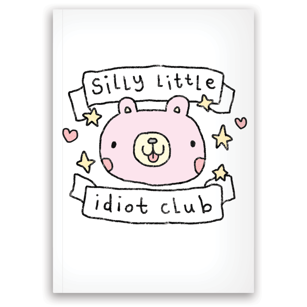 Silly Little Idiot Club A6 Notebook by Stinky Katie - Whale and Bird