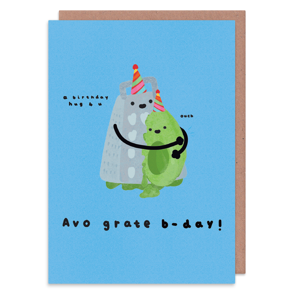 Avo Grate Birthday Greeting Card by Don't Quote Me On It - Whale and Bird