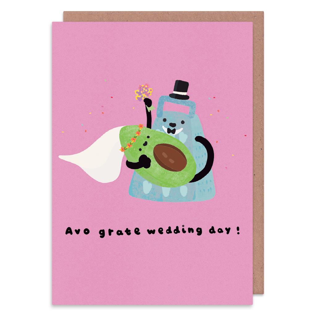 Avo Grate Wedding Day - Wedding Card by Don't Quote Me On It - Whale and Bird