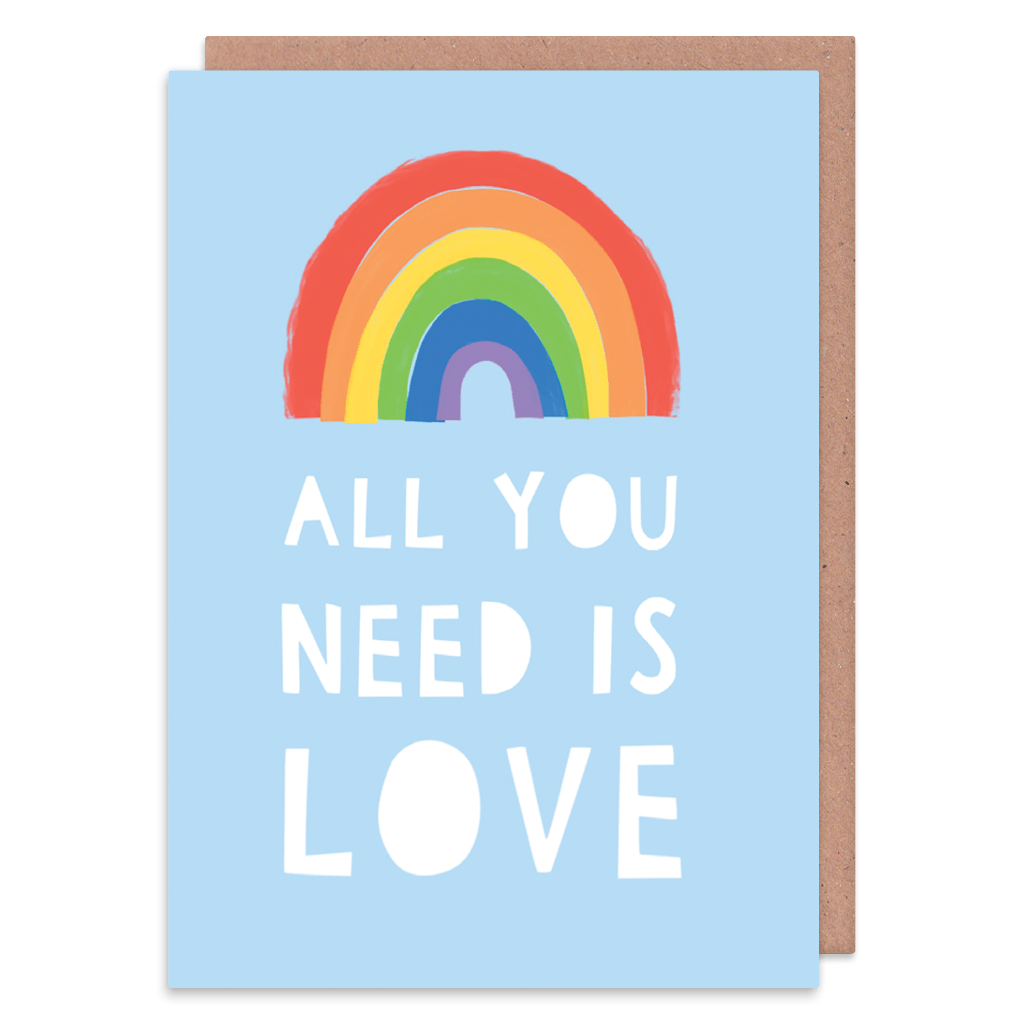 All You Need Is Love Greeting Card by Zoe Spry - Whale and Bird