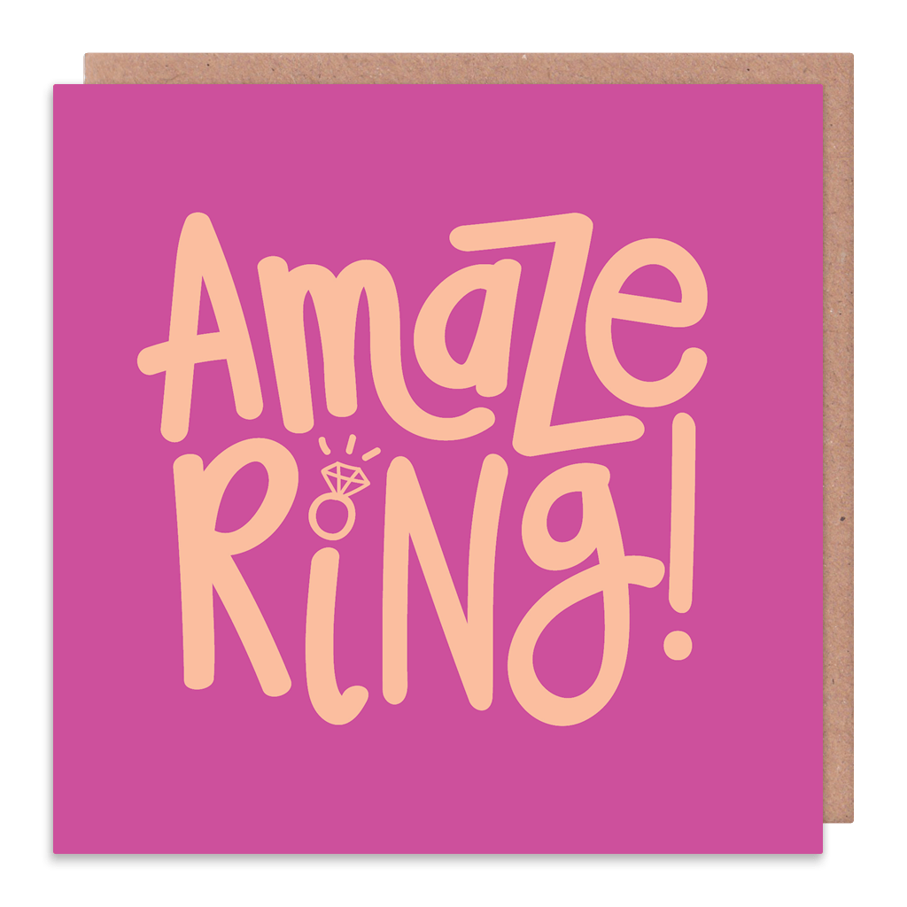 Amaze Ring Greeting Card by Squaire - Whale and Bird