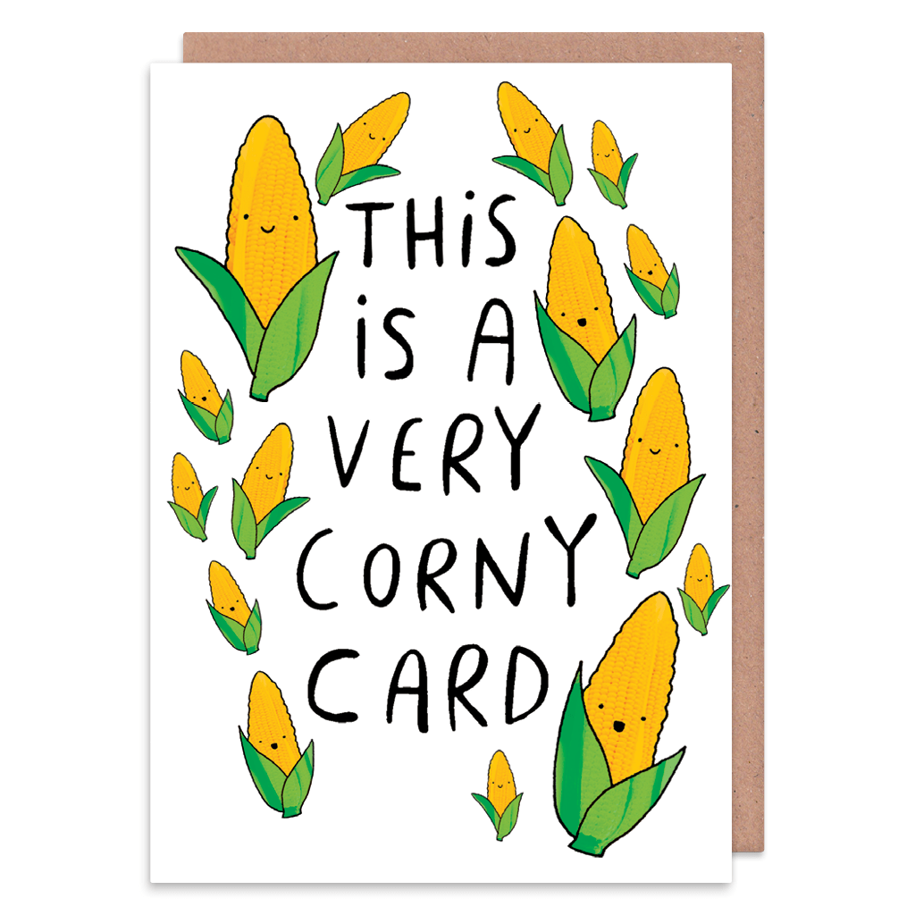 This Is A Very Corny Greeting Card by Katie Abey - Whale and Bird