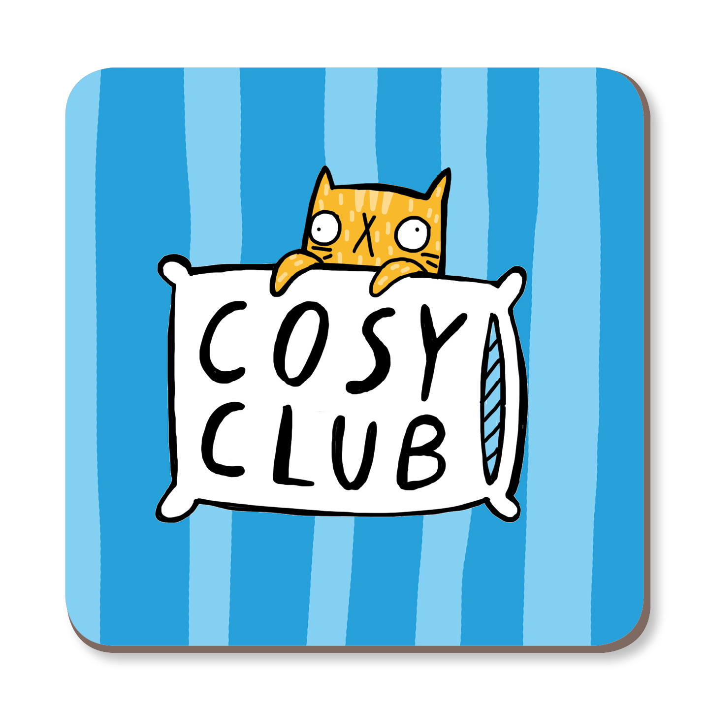 Cosy Club Coaster by Katie Abey - Whale and Bird