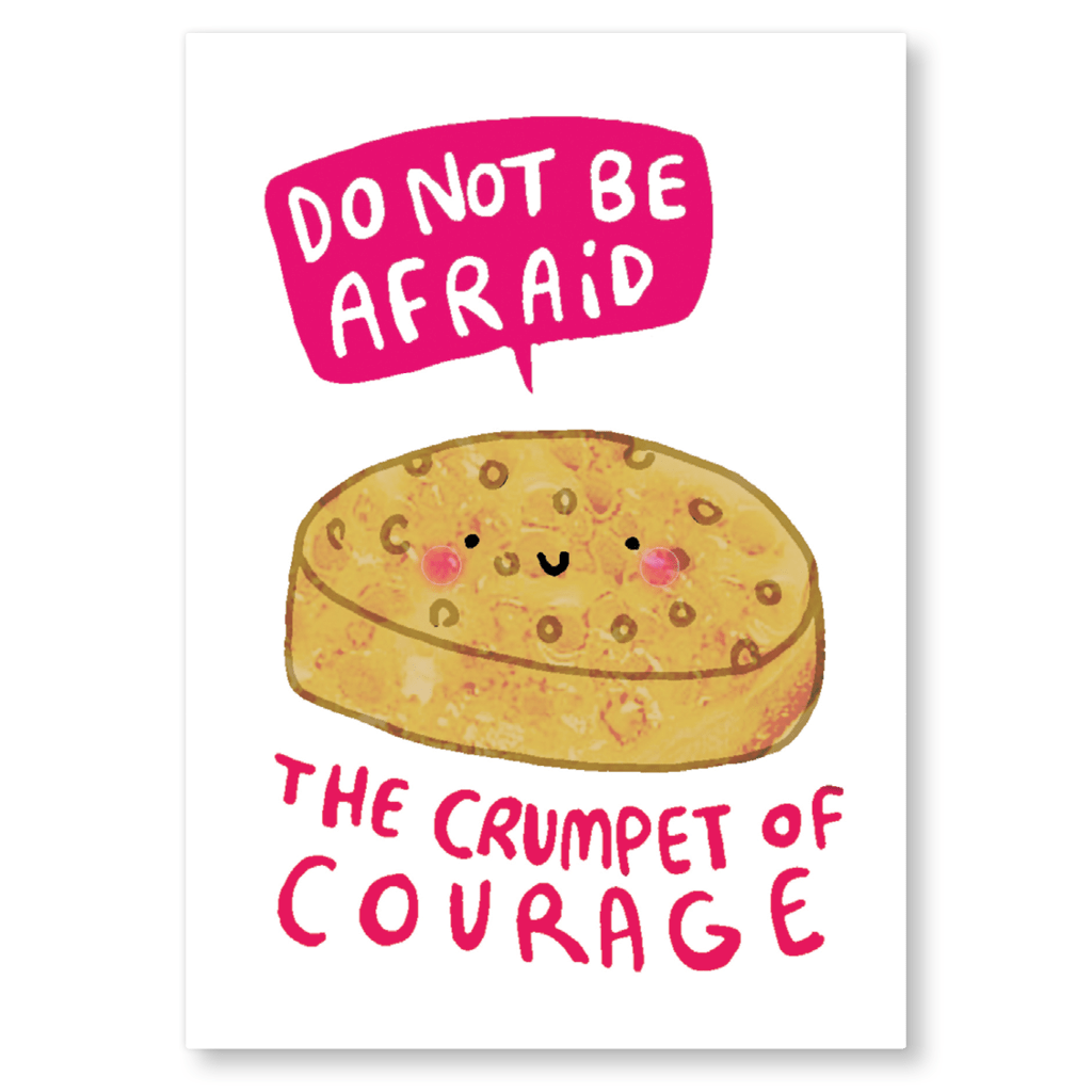 The Crumpet Of Courage Postcard by Katie Abey - Whale and Bird