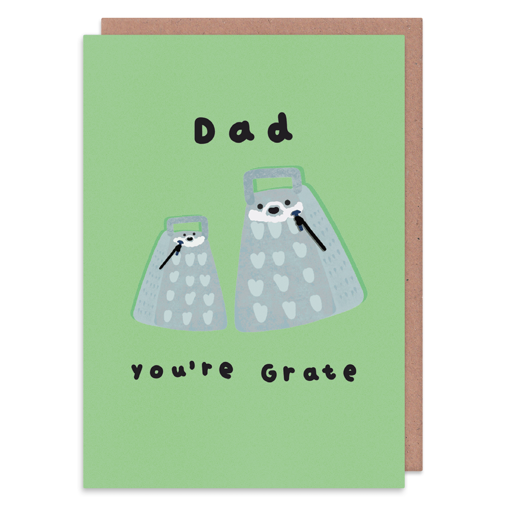 Dad You&#39;re Grate Father&#39;s Day Card by Don&#39;t Quote Me On It - Whale and Bird