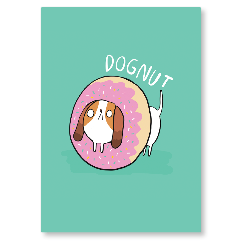 Dognut Postcard by Katie Abey - Whale and Bird