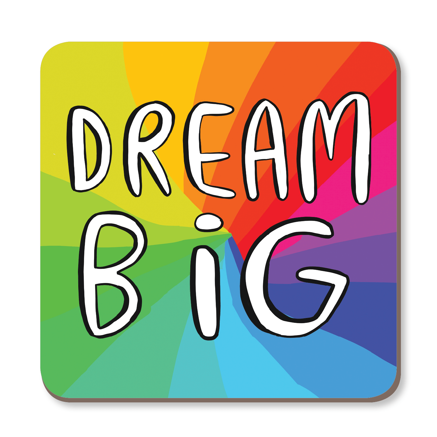 Dream Big Rainbow Coaster by Katie Abey - Whale and Bird