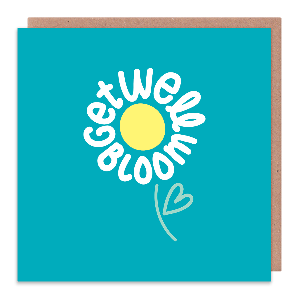 Get Well Bloom Greeting Card by Squaire - Whale and Bird