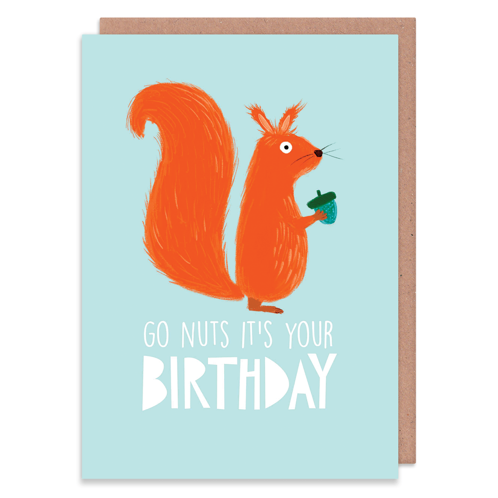 Go Nuts Birthday Card by Ooh I Like That - Whale and Bird