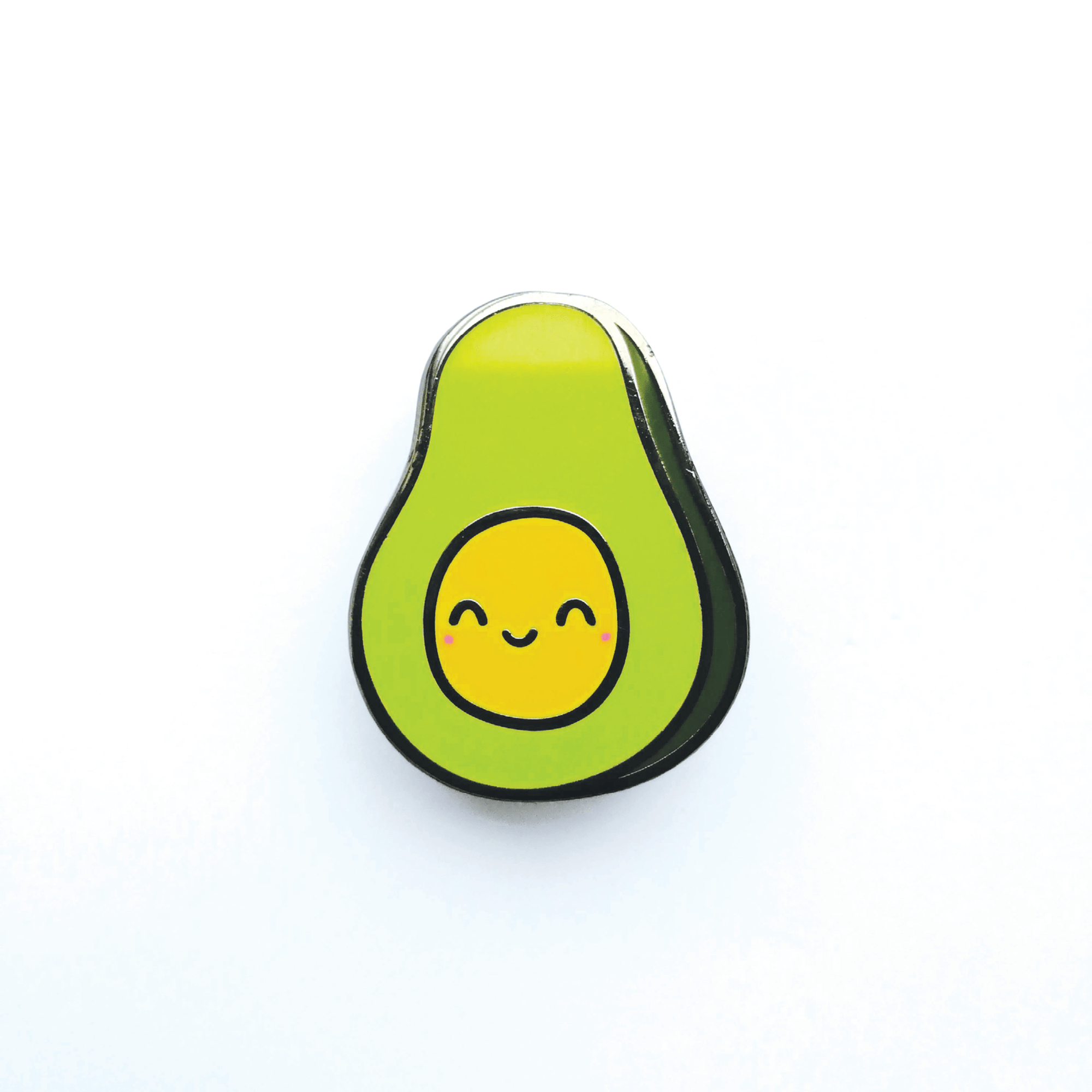 Happy Avocado Hard Enamel Pin by Anna Alekseeva - Whale and Bird