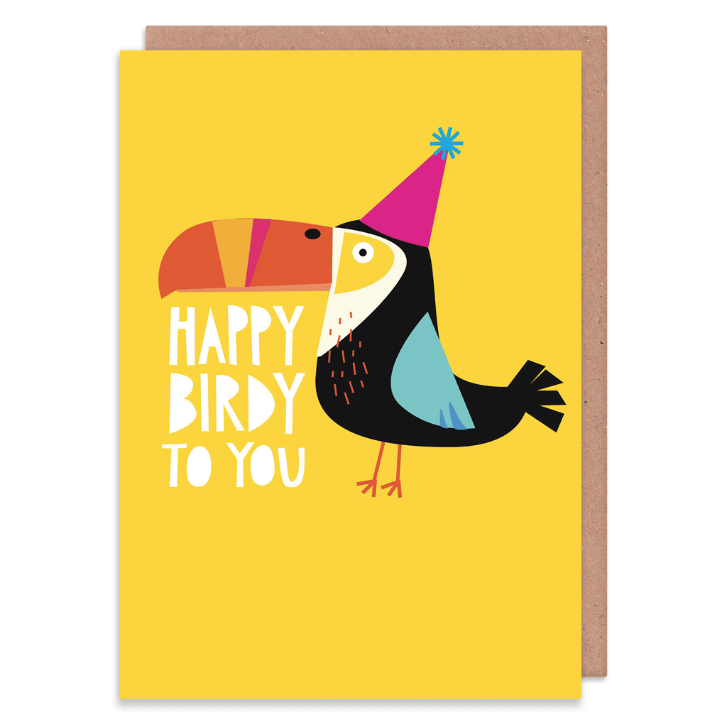 Happy Birdy To You Toucan Birthday Card by Ooh I Like That - Whale and Bird