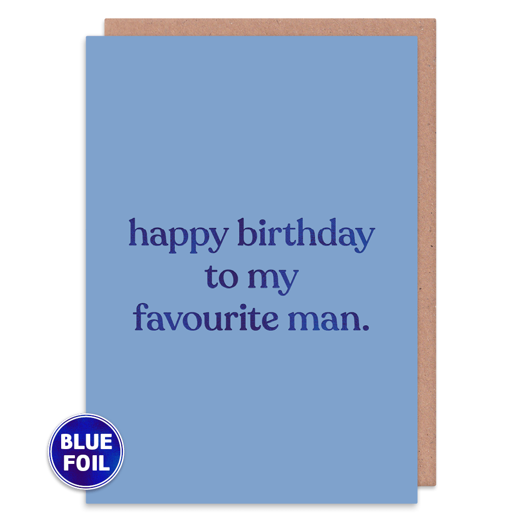 Happy Birthday To My Favourite Man Birthday Card by Amy Wicks - Whale and Bird