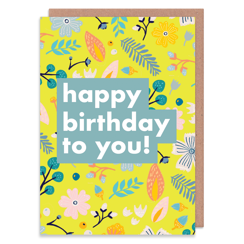 Happy Birthday To You Birthday Card by Ooh I Like That - Whale and Bird