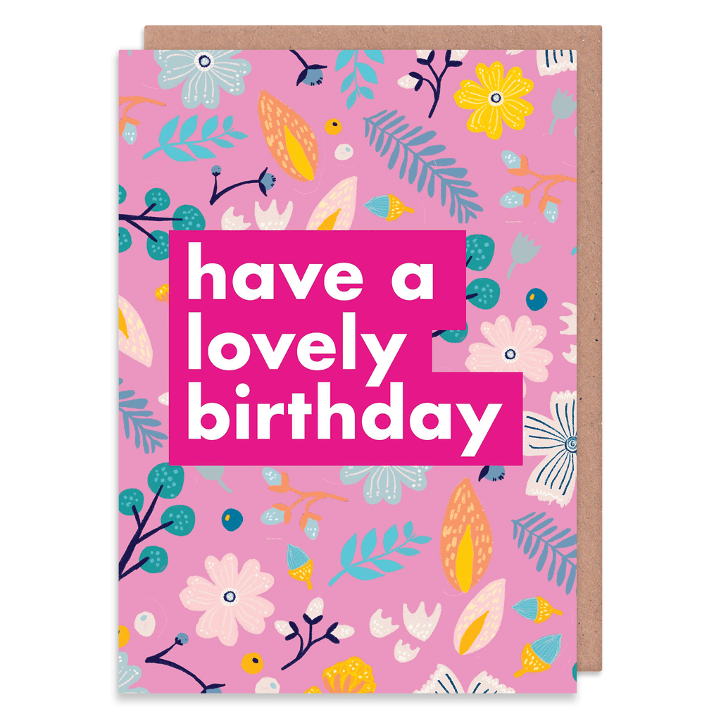 Have A Lovely Birthday Greeting Card by Ooh I Like That - Whale and Bird