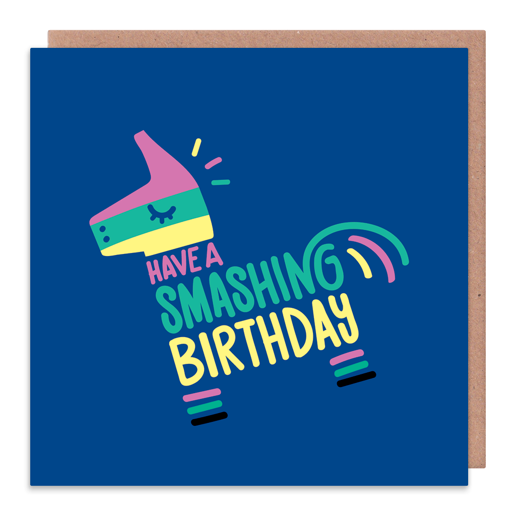 Have A Smashing Birthday Card by Squaire - Whale and Bird
