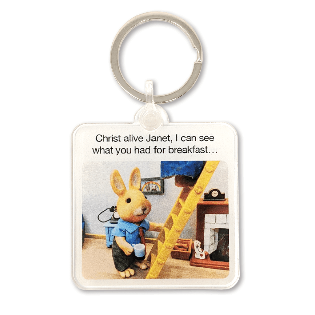 I Can See What You Had For Breakfast Keyring by forest fr1ends - Whale and Bird, gift keyring, accessories