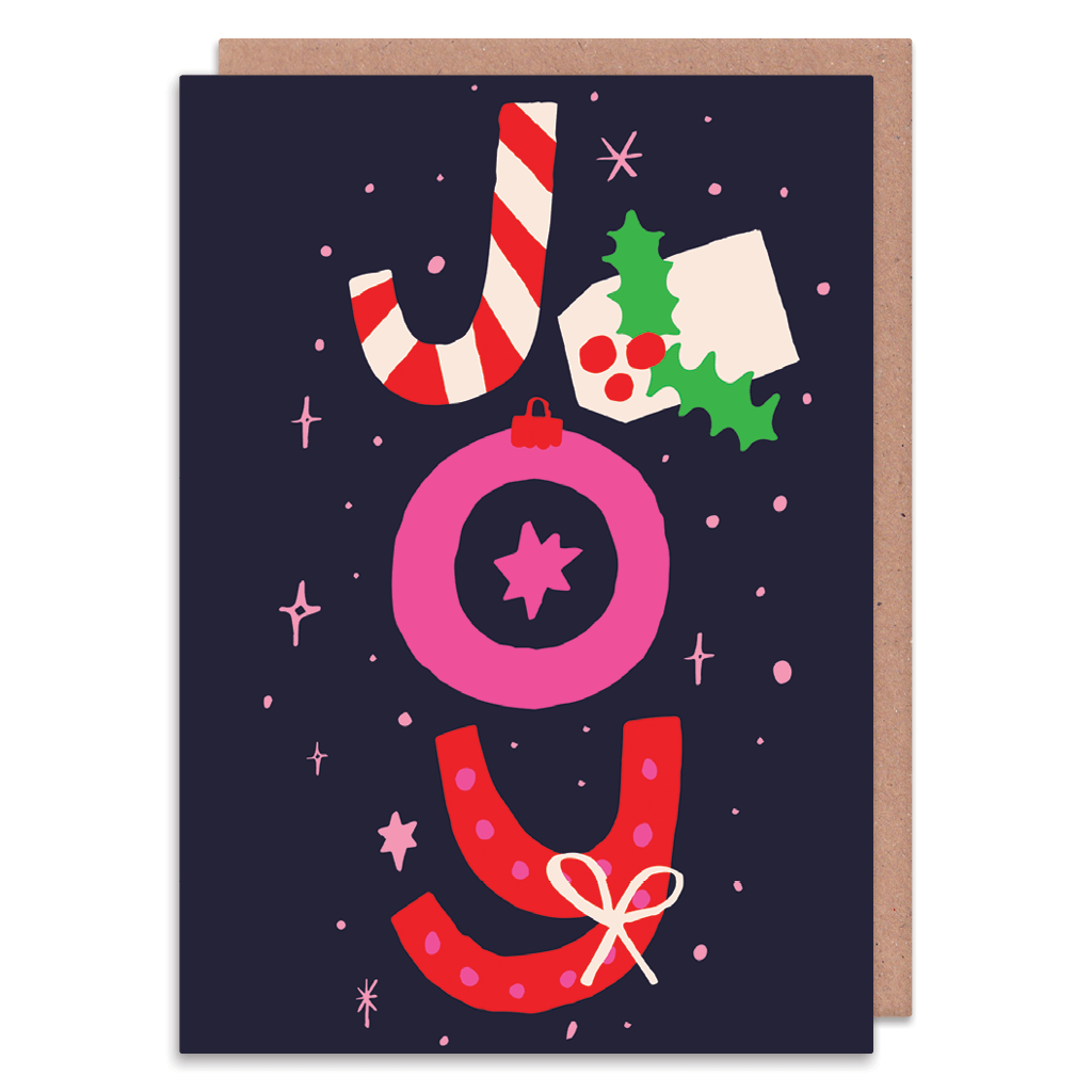 Joy Christmas Card by Nikki Miles - Whale and Bird