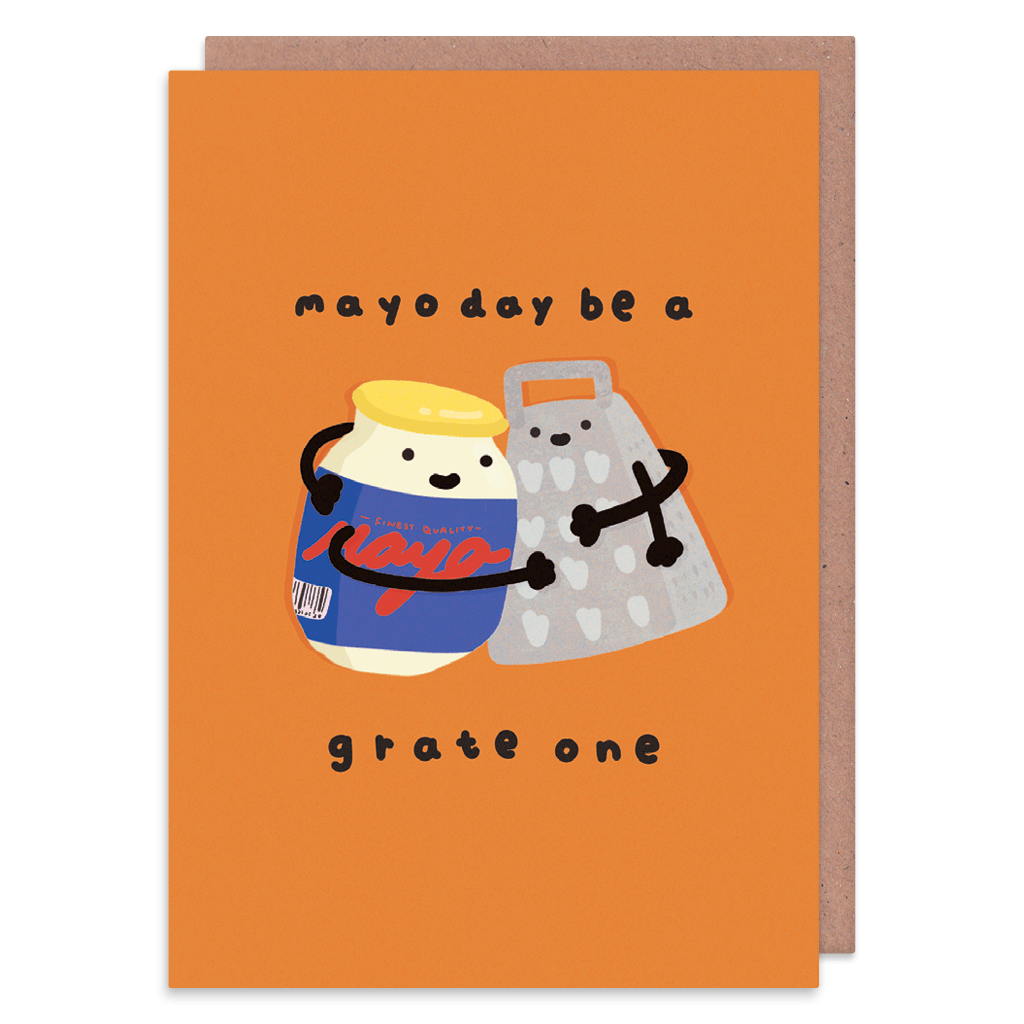 Mayo Day Be A Grate One Greeting Card by Don&#39;t Quote Me On It - Whale and Bird
