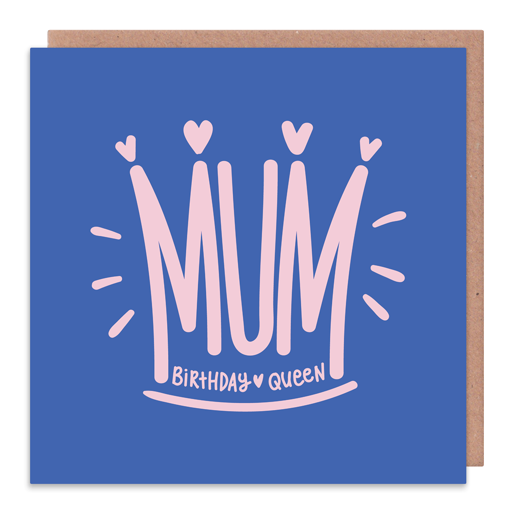 Mum Birthday Queen Greeting Card by Squaire - Whale and Bird