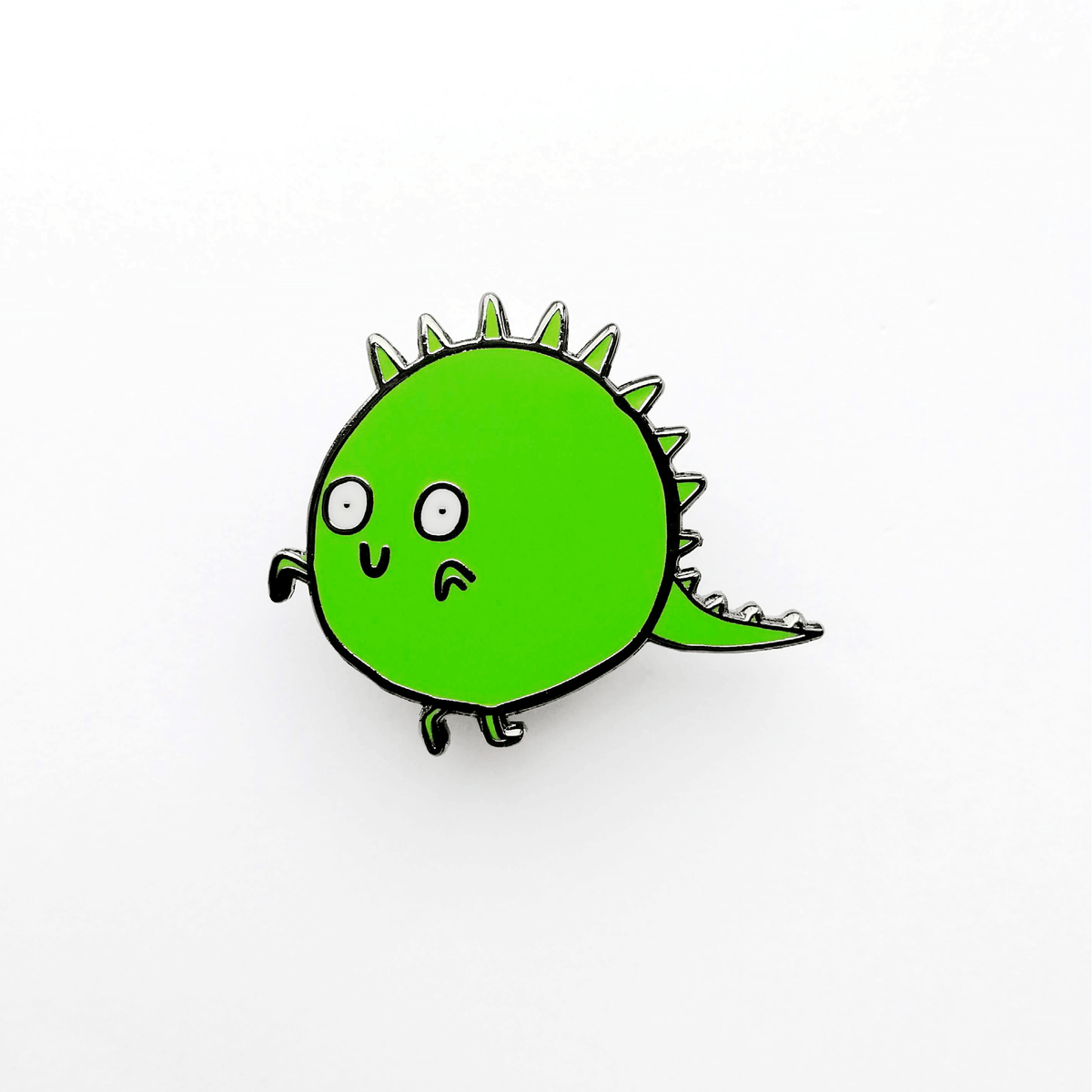 Pea Rex Hard Enamel Pin by Katie Abey - Whale and Bird