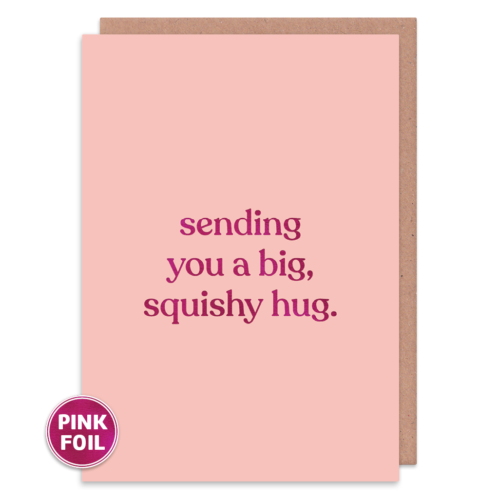 Sending You A Big Squishy Hug Greeting Card by Amy Wicks - Whale and Bird