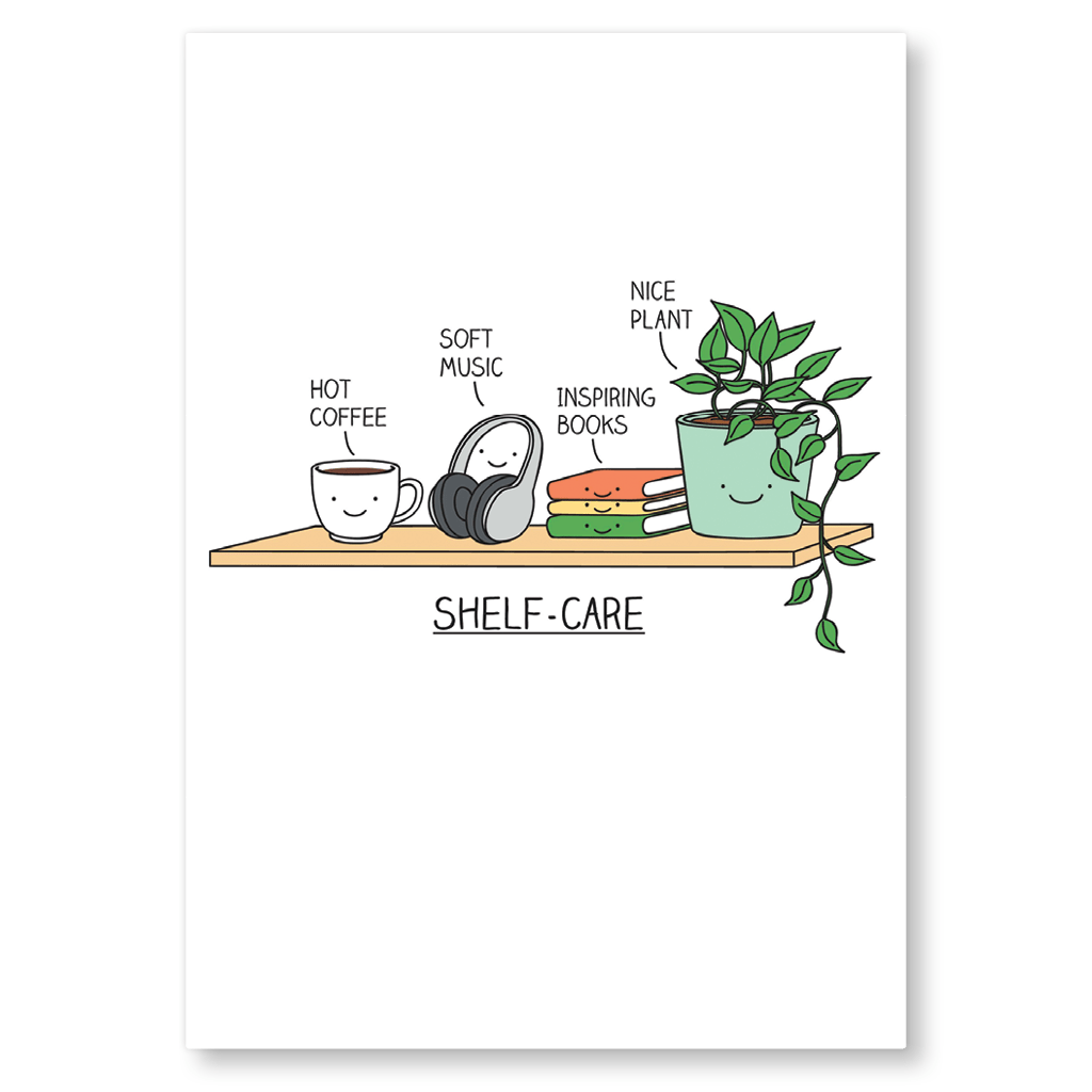 Shelf Care Postcard by Milkyprint - Whale and Bird