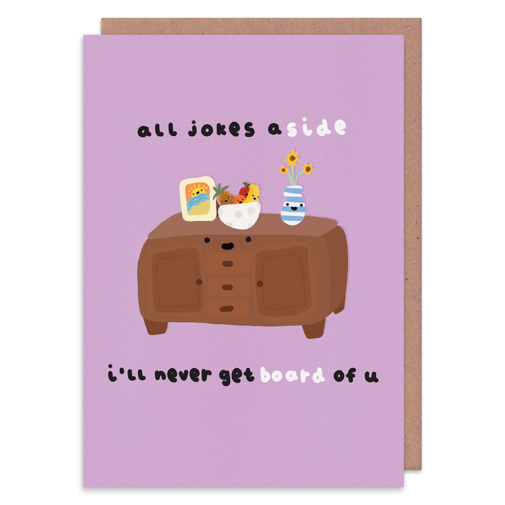 Side Board Greeting Card by Don&#39;t Quote Me On It - Whale and Bird