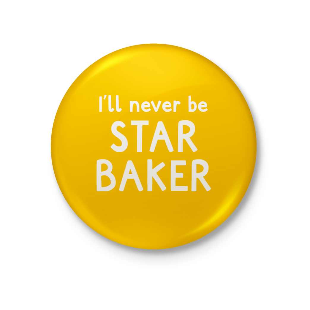 Star Baker Pin Badge by The Spork Collection - Whale and Bird