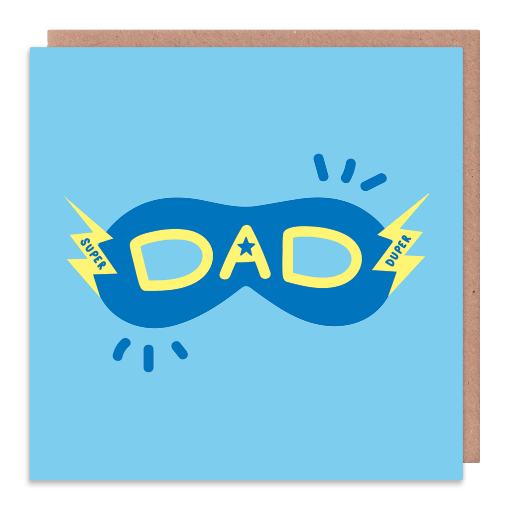 Super Duper Dad Greeting Card by Squaire - Whale and Bird