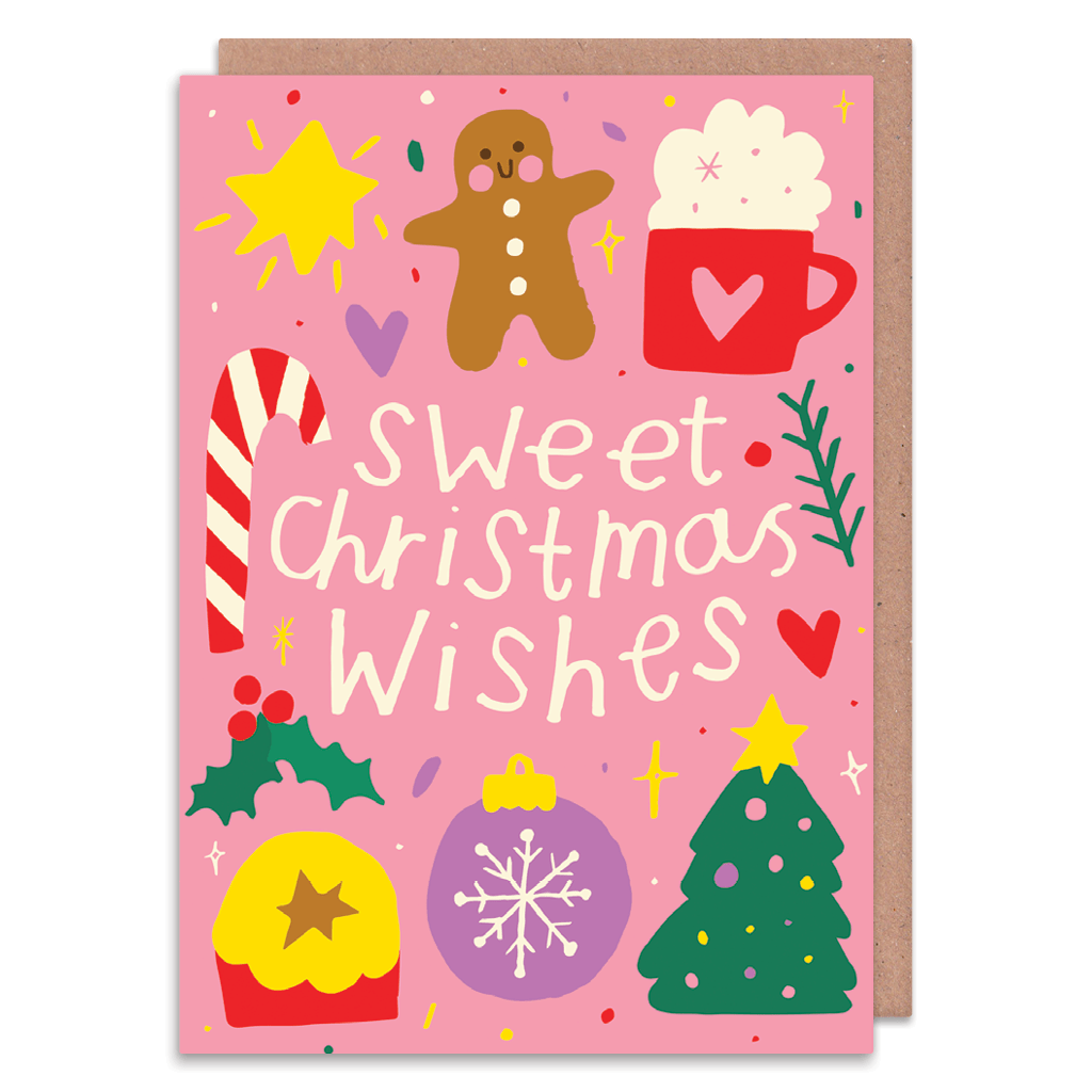 Sweet Christmas Wishes Christmas Card by Nikki Miles - Whale and Bird
