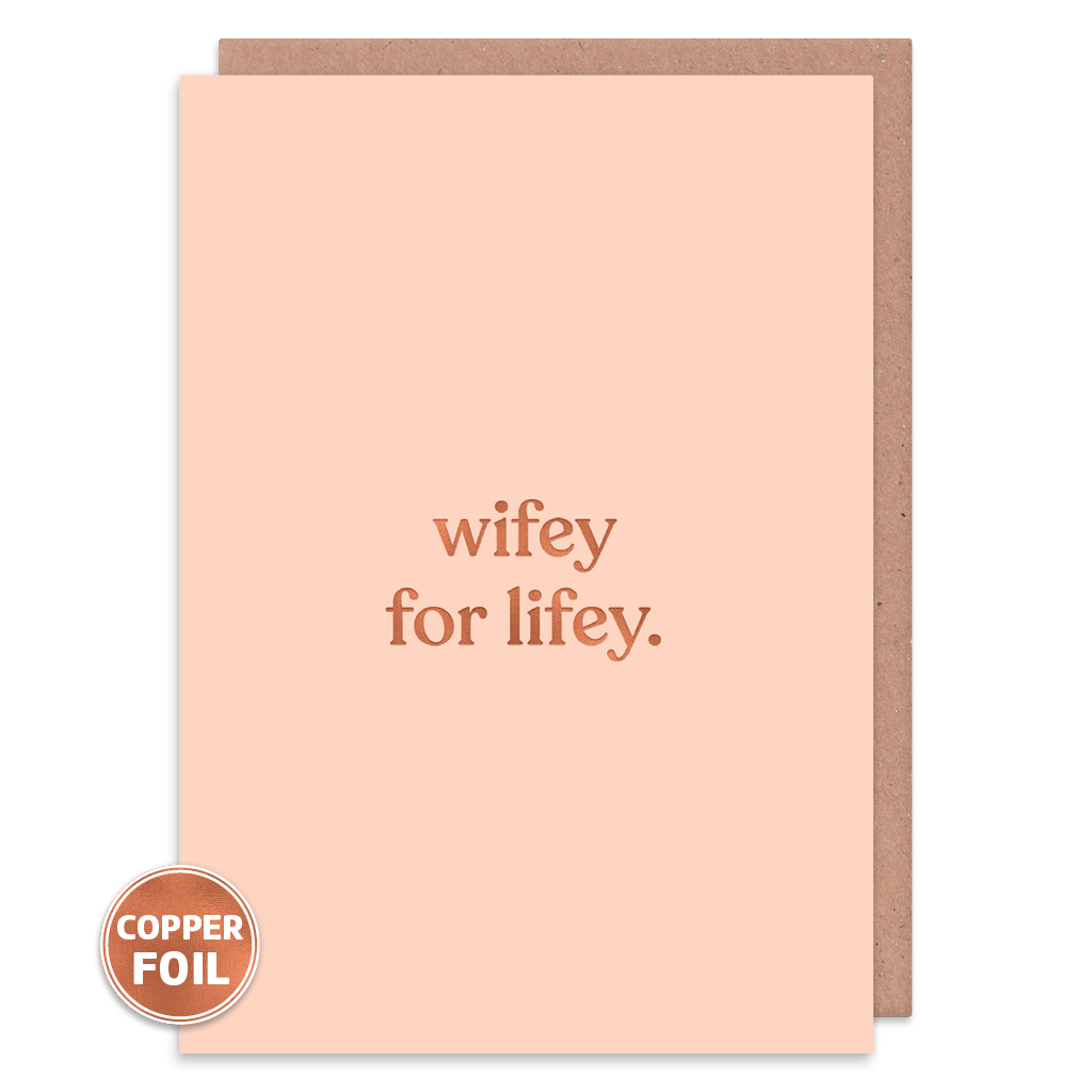 Wifey For Lifey Greeting Card by Amy Wicks - Whale and Bird