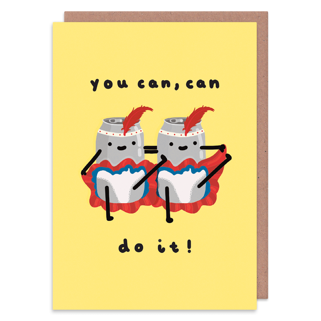 You Can Can Do It Good Luck Card by Don&#39;t Quote Me On It - Whale and Bird