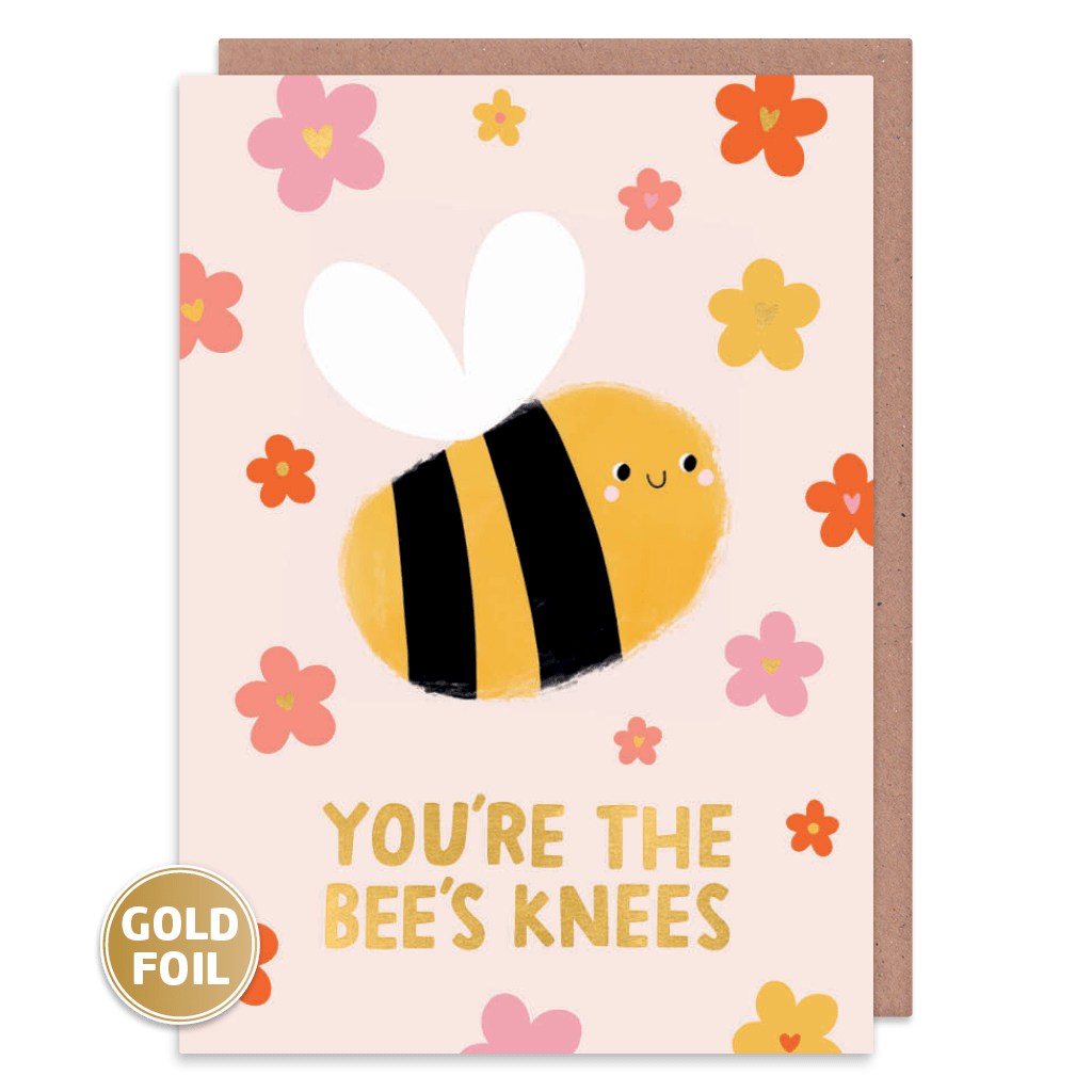 You&#39;re The Bee;s Knees Greeting Card by Nutmeg And Arlo - Whale and Bird