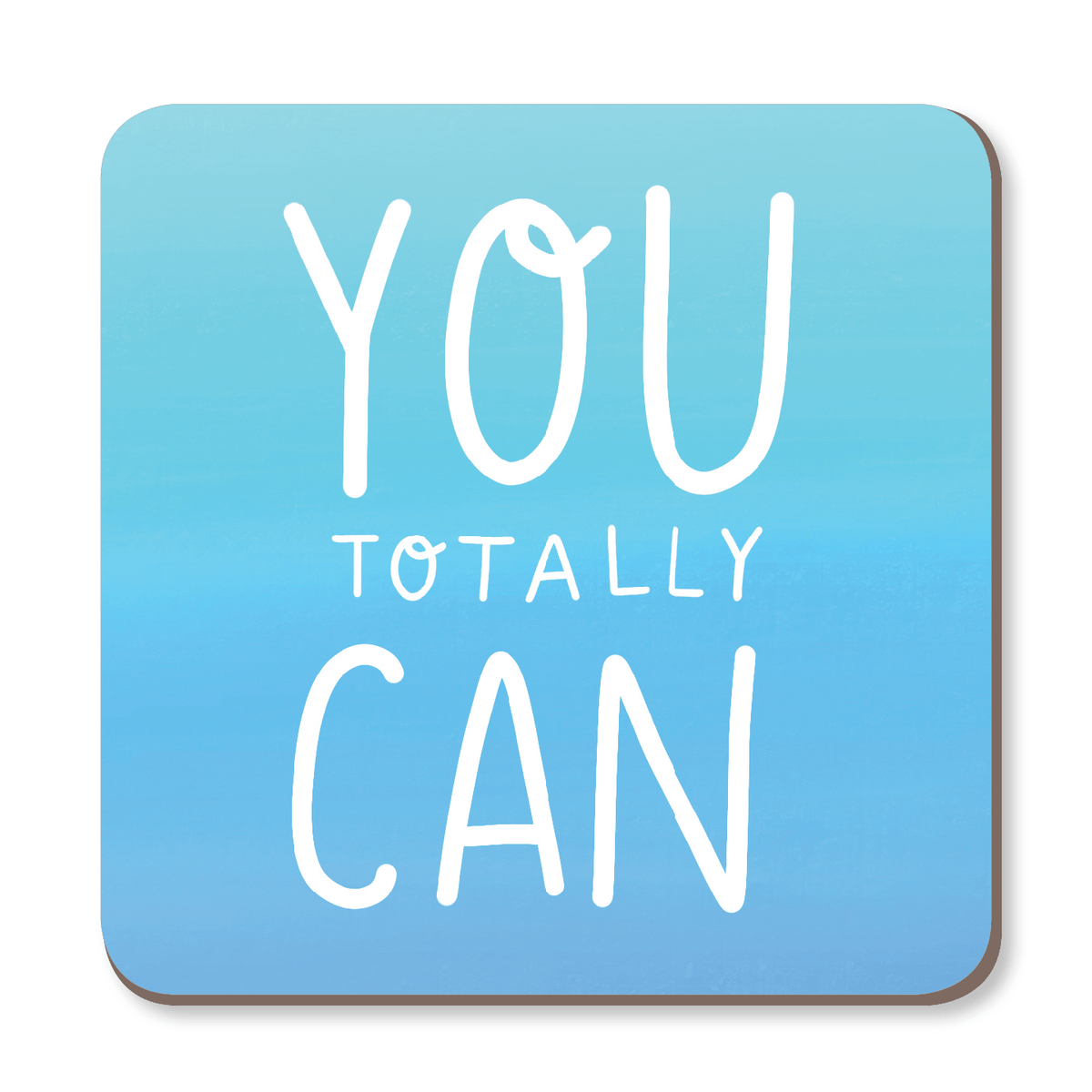 You Totally Can Motivational Coaster by Nutmeg and Arlo - Whale and Bird